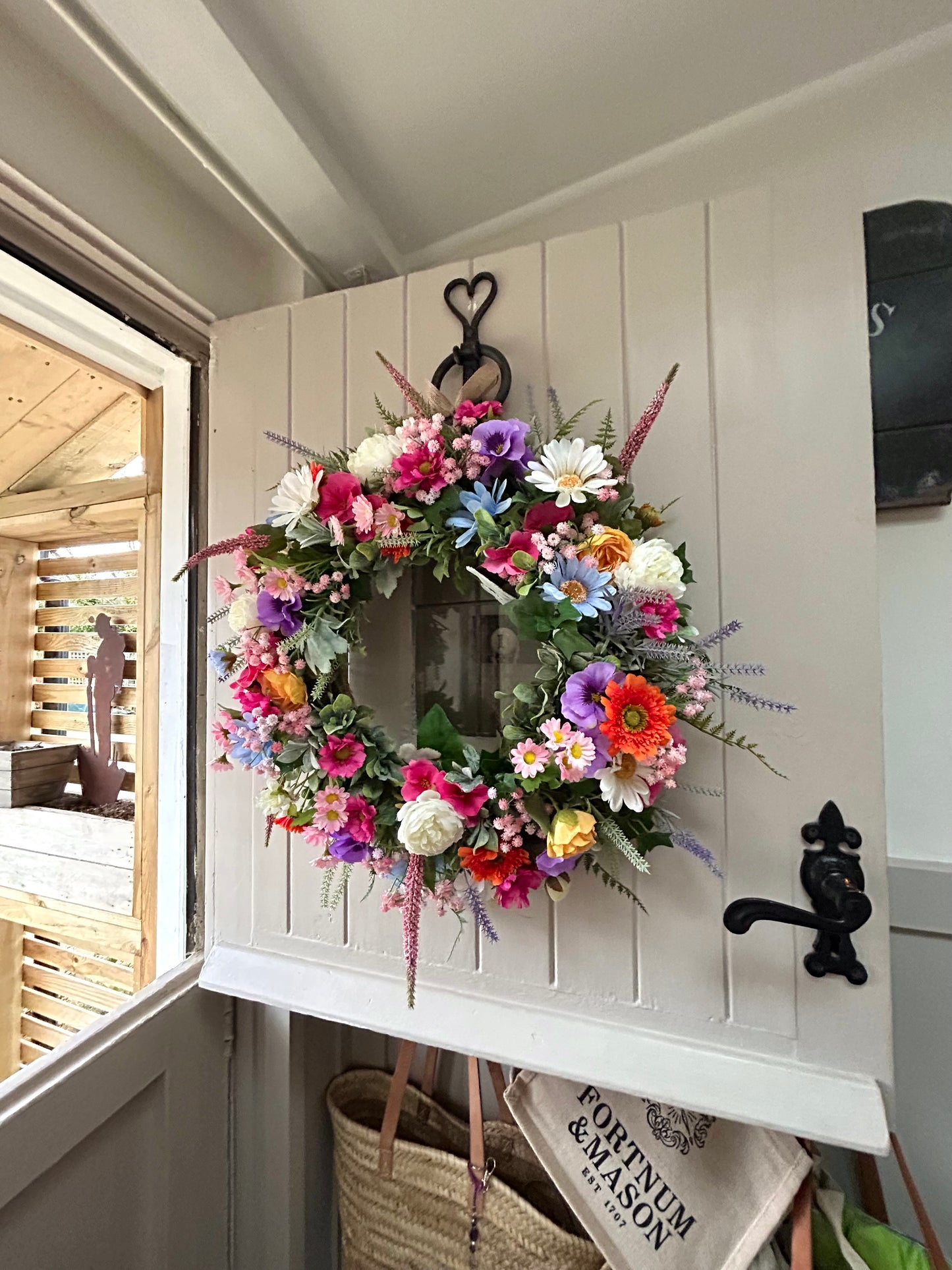 “LOUISE” spring/ summer wreath (FREE P&P)