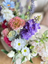 Load image into Gallery viewer, Summer love Handmade wooden trough with inc floral display (FREE P&amp;
