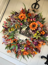 Load image into Gallery viewer, “AUTUMN FALLS” artificial wreath (FREE P&amp;P)
