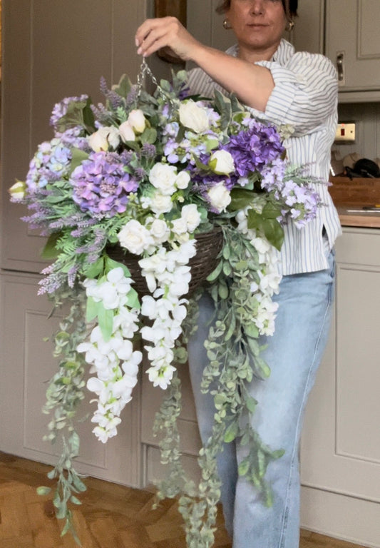 “PHOEBE” limited restock Luxury artificial hanging basket (FREE P&P)