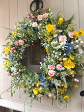 Load image into Gallery viewer, “JULIET” spring summer natural faux wreath (FREE P&amp;P one available
