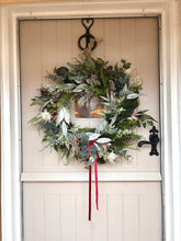 Load image into Gallery viewer, “COTTAGE” faux wreath (FREE P&amp;P)
