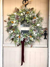 Load image into Gallery viewer, “WINTER FARMHOUSE”  wreath (FREE P&amp;P)
