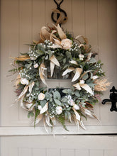 Load image into Gallery viewer, “VANILLA” country faux wreath (FREE P&amp;P)
