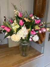 Load image into Gallery viewer, Spring easter bouquet with vase &amp; free P&amp;P
