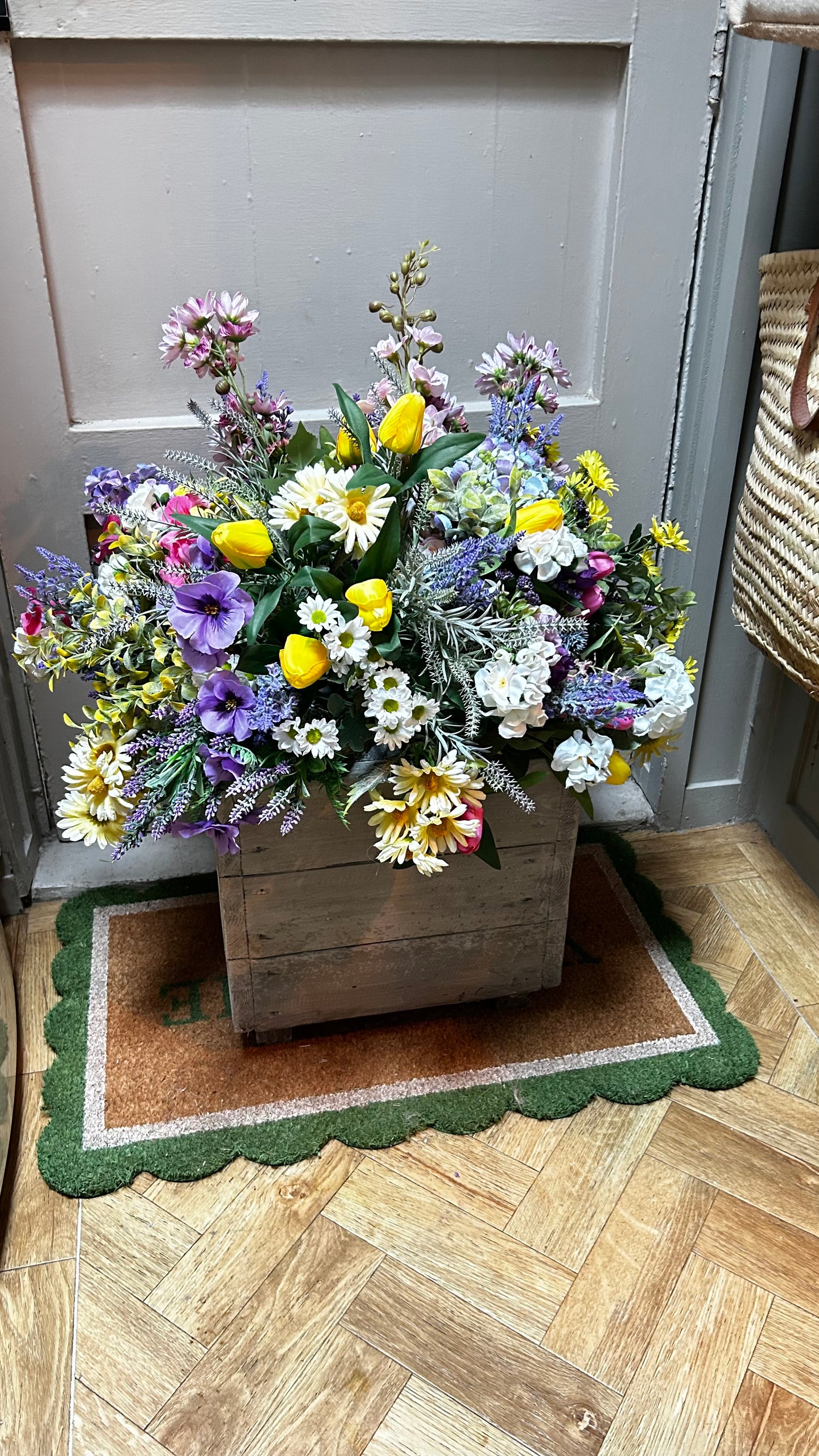 Handmade Luxury wooden planter  flower box FREE P&P