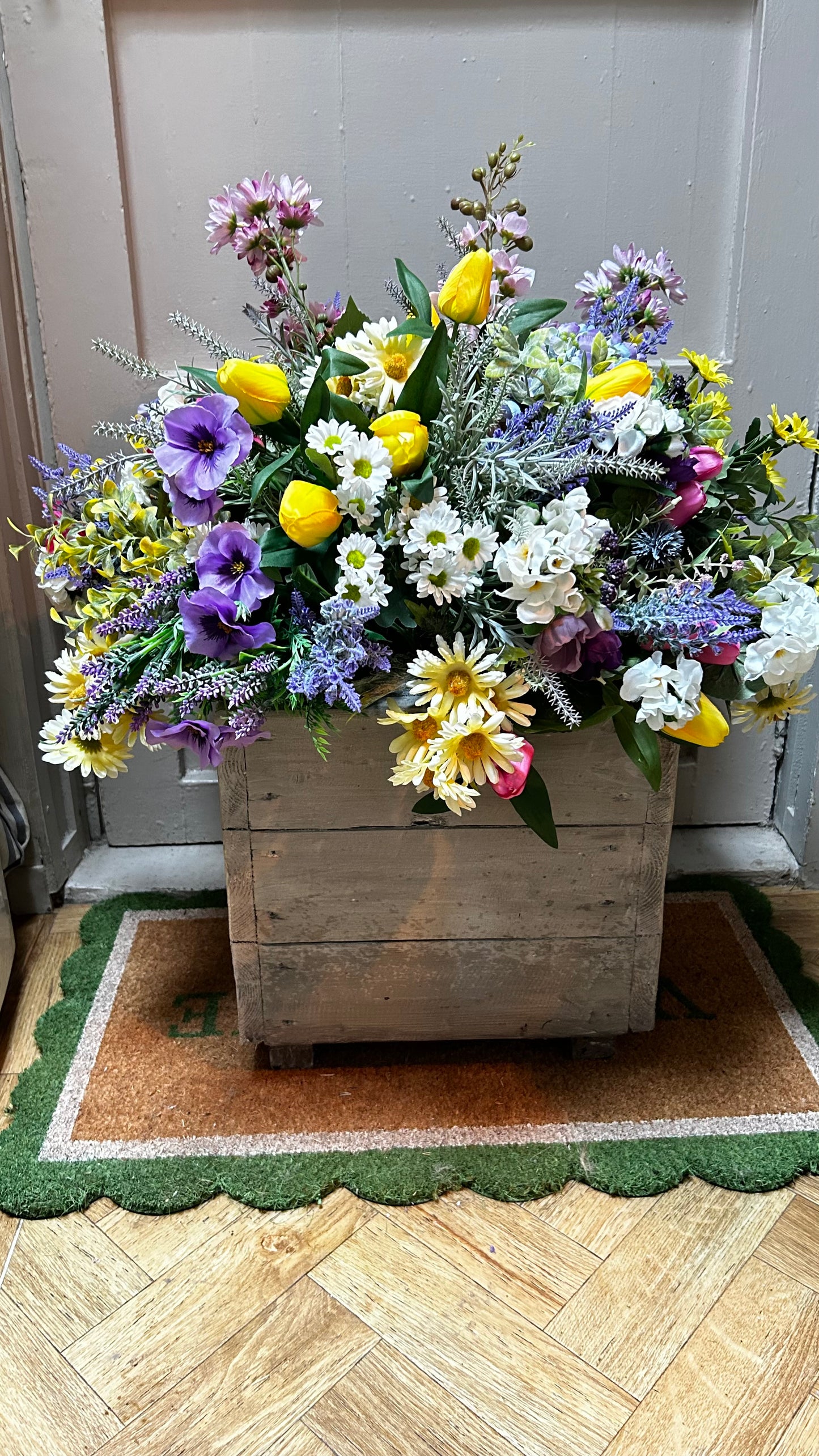 Handmade Luxury wooden planter  flower box FREE P&P