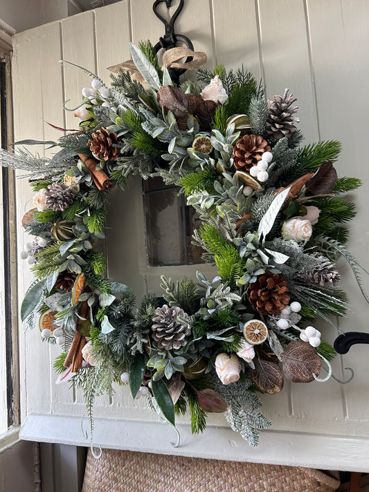 “FENTON” luxury christmas faux wreath (FREE P&P)