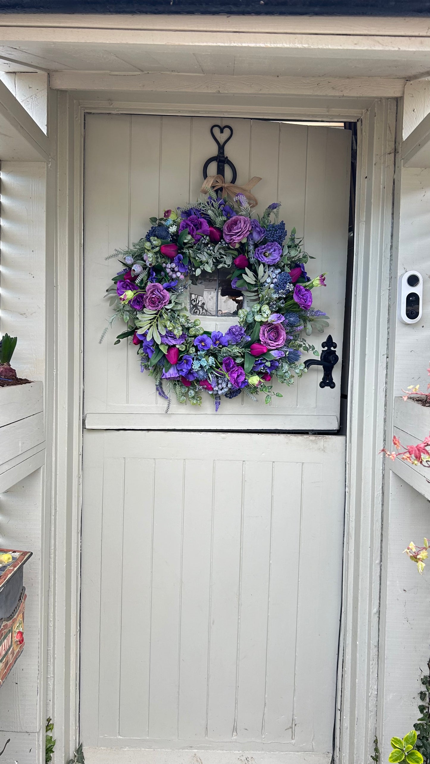 “SAFFIE” restocked artificial wreath (FREE P&P) real touch florals
