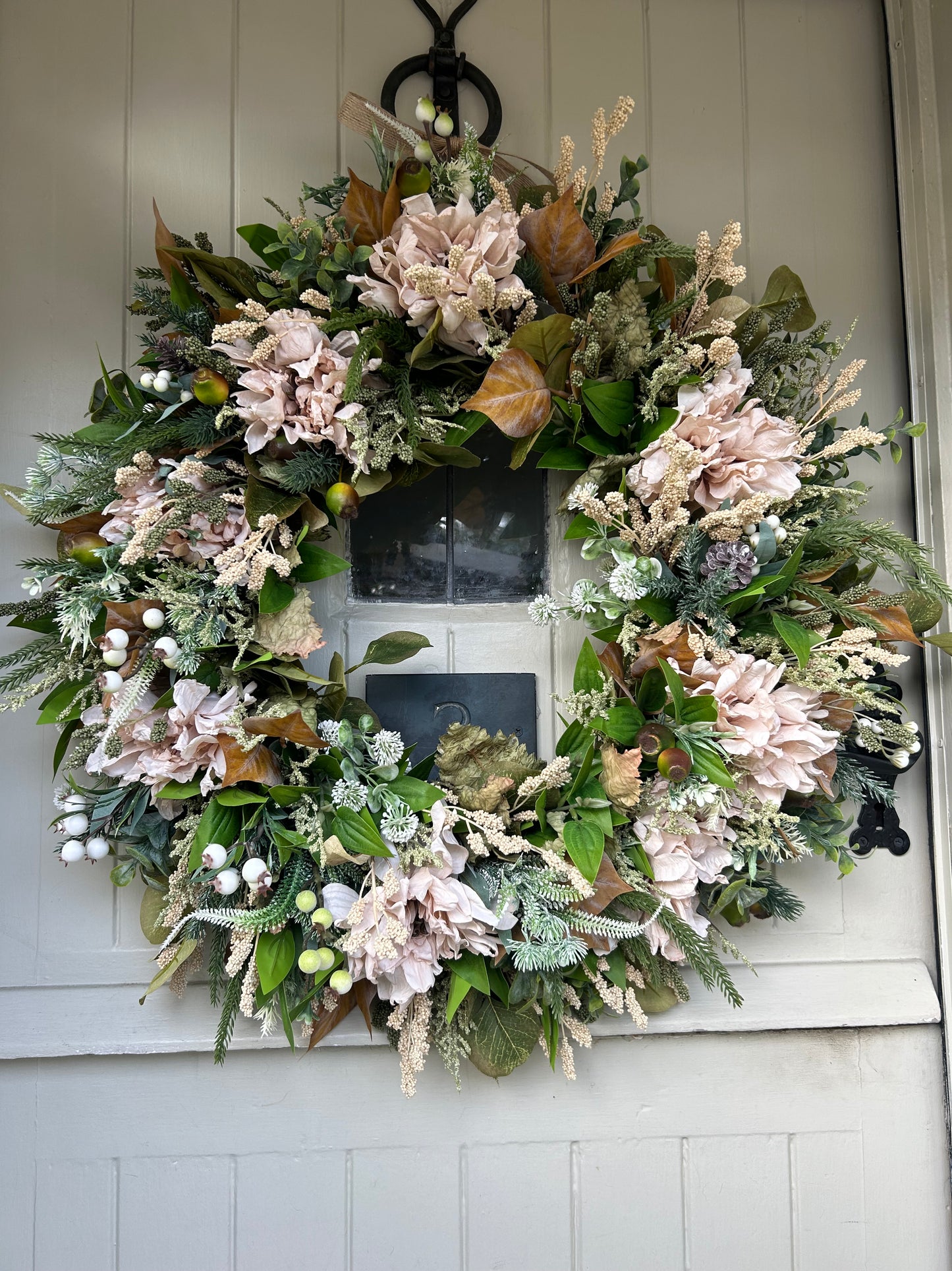 “AMANDA” Winter artificial wreath (FREE P&P)