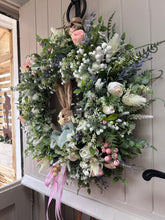 Load image into Gallery viewer, “BUNNY” natural faux wreath (FREE P&amp;P (limited stock )delivery late Jan-feb
