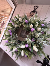 Load image into Gallery viewer, “GRACIE” lilac faux wreath (FREE P&amp;P
