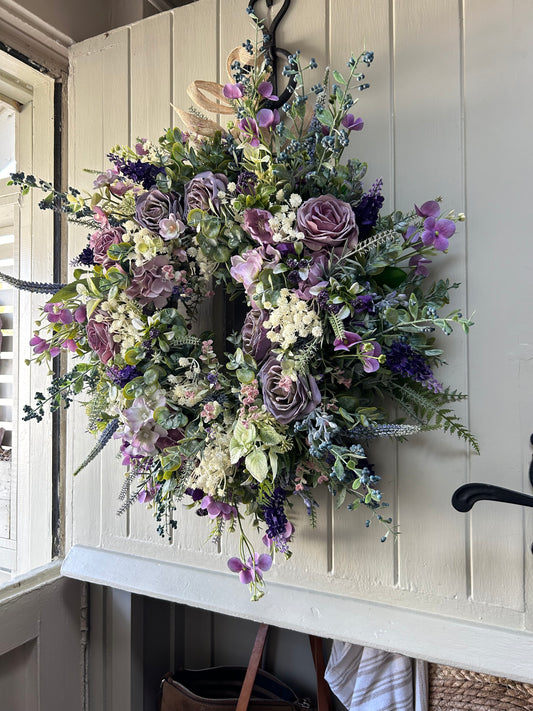 “LUELLA” artificial wreath (FREE P&P