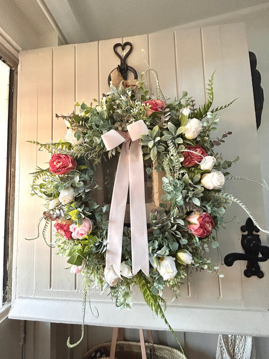Mothers day bouquet faux wreath (FREE P&P)
