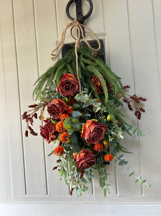 “TESSA” autumn swag artificial wreath (FREE P&P)