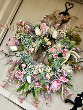 Load image into Gallery viewer, “FAIRY GARDEN” Jan delivery, new for 2025 faux wreath (FREE P&amp;P
