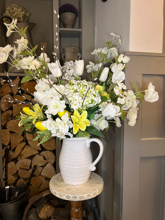 “PENNY” Spring summer bouquet with jug vase & free P&P