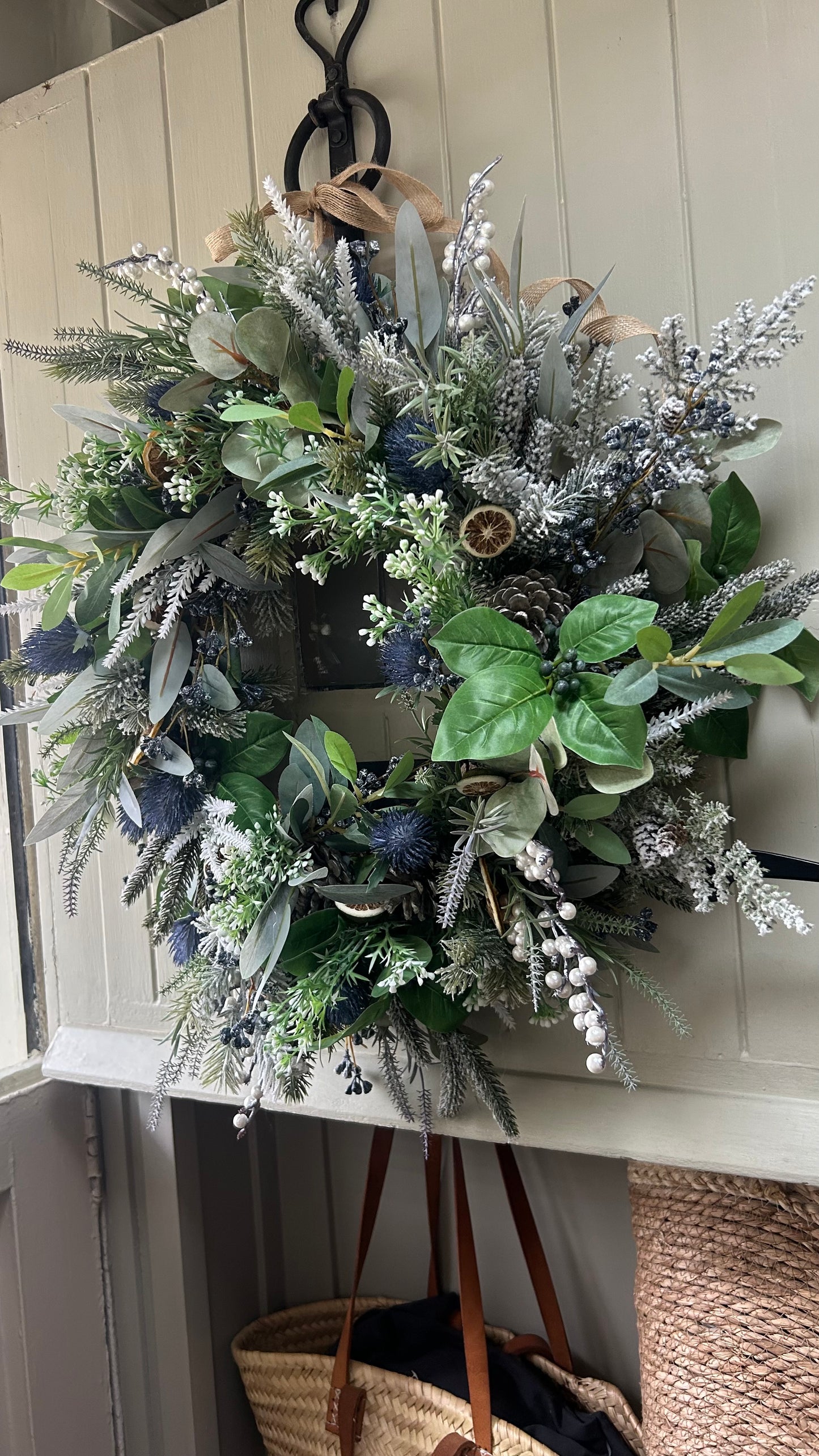 “HEATHER” faux Christmas wreath