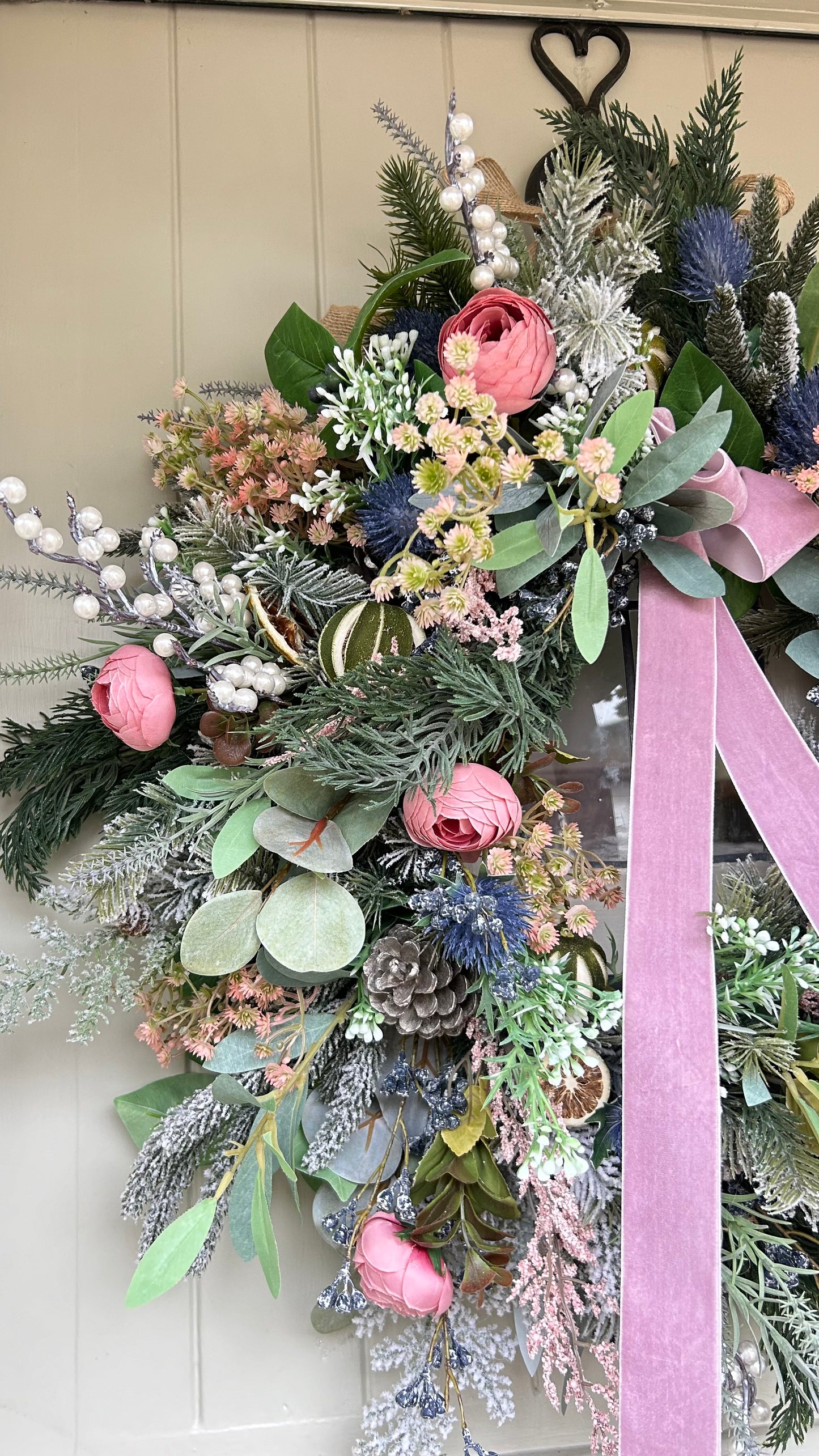 “ETHAL” faux Christmas wreath