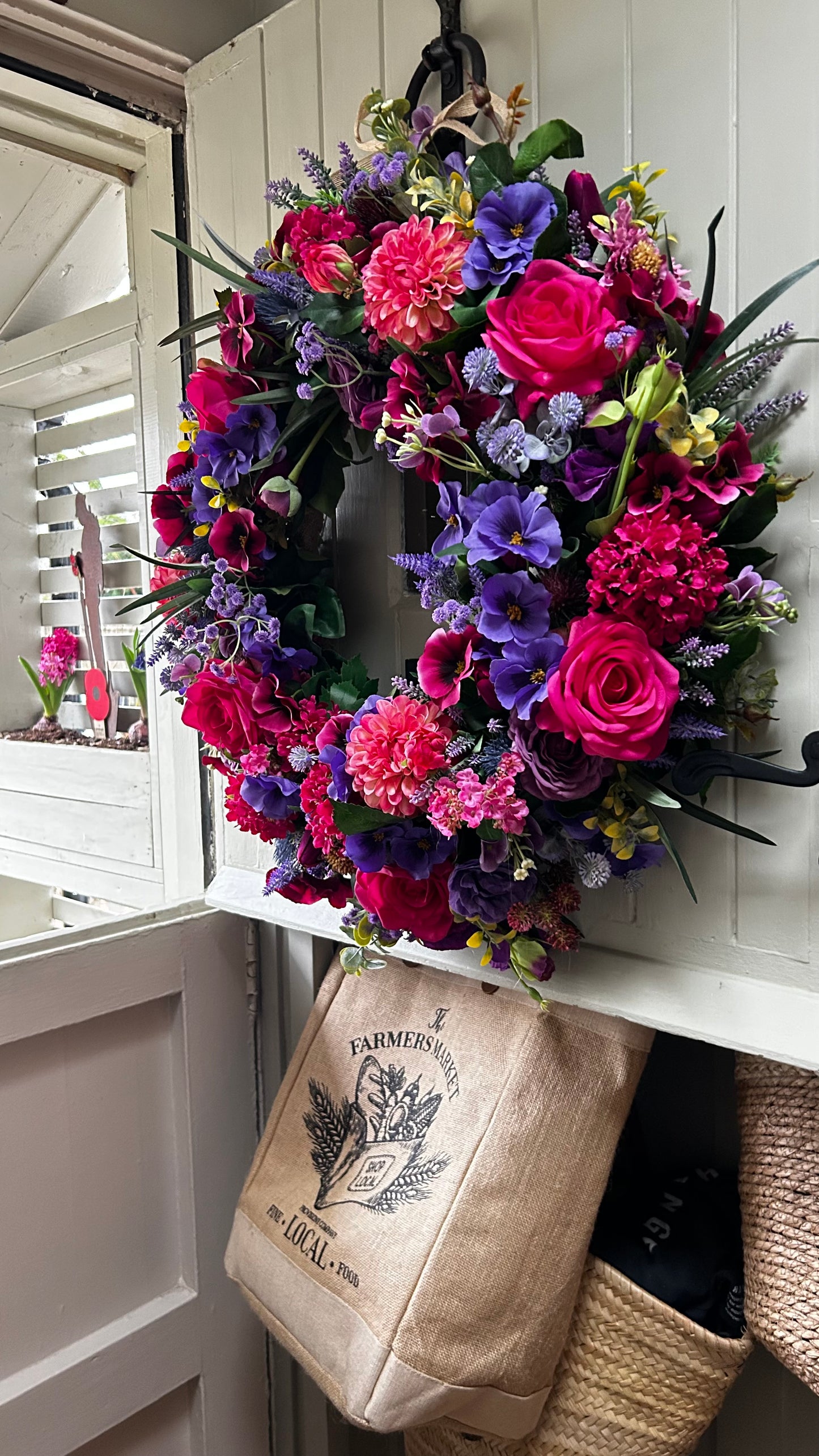 “ESTHER” limited to order artificial wreath (FREE P&P