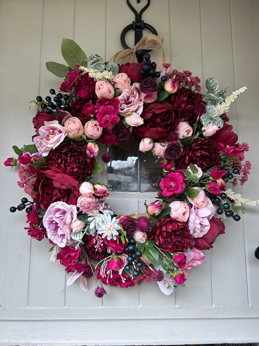 “MARIE” faux wreath (FREE P&P