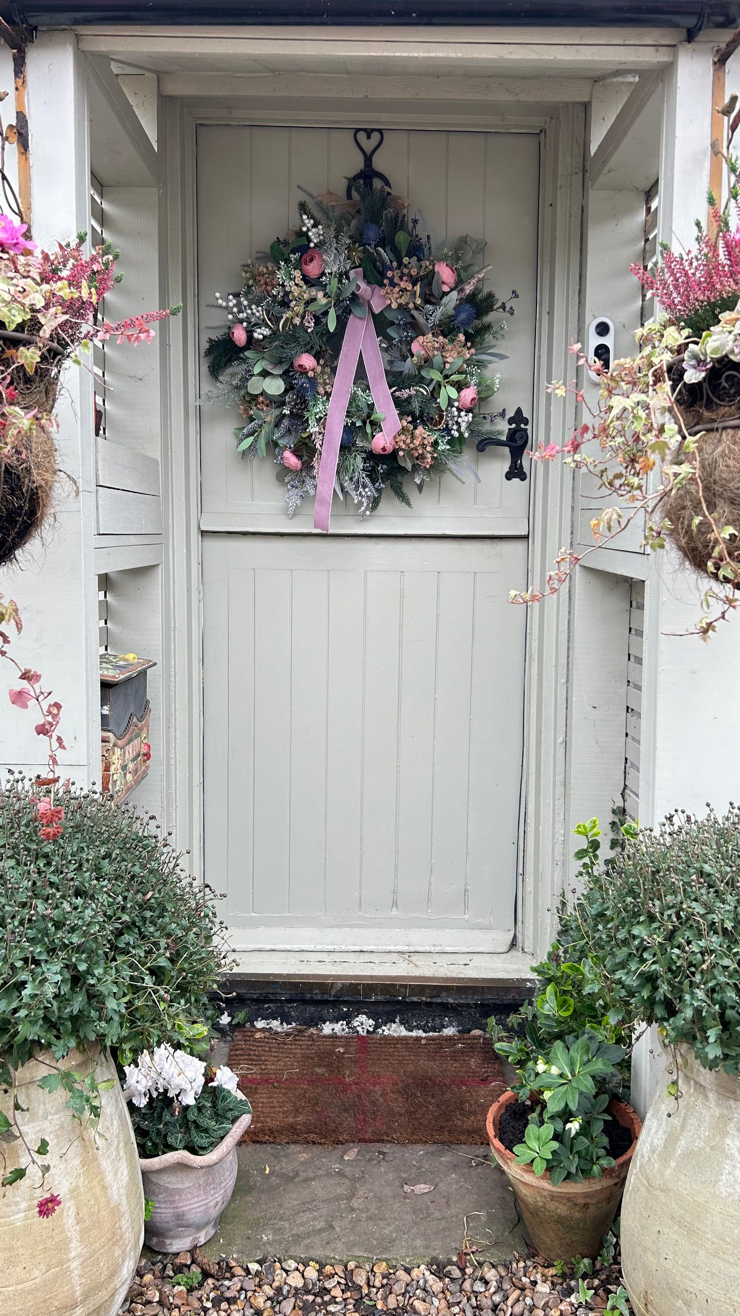 “ETHAL” faux Christmas wreath