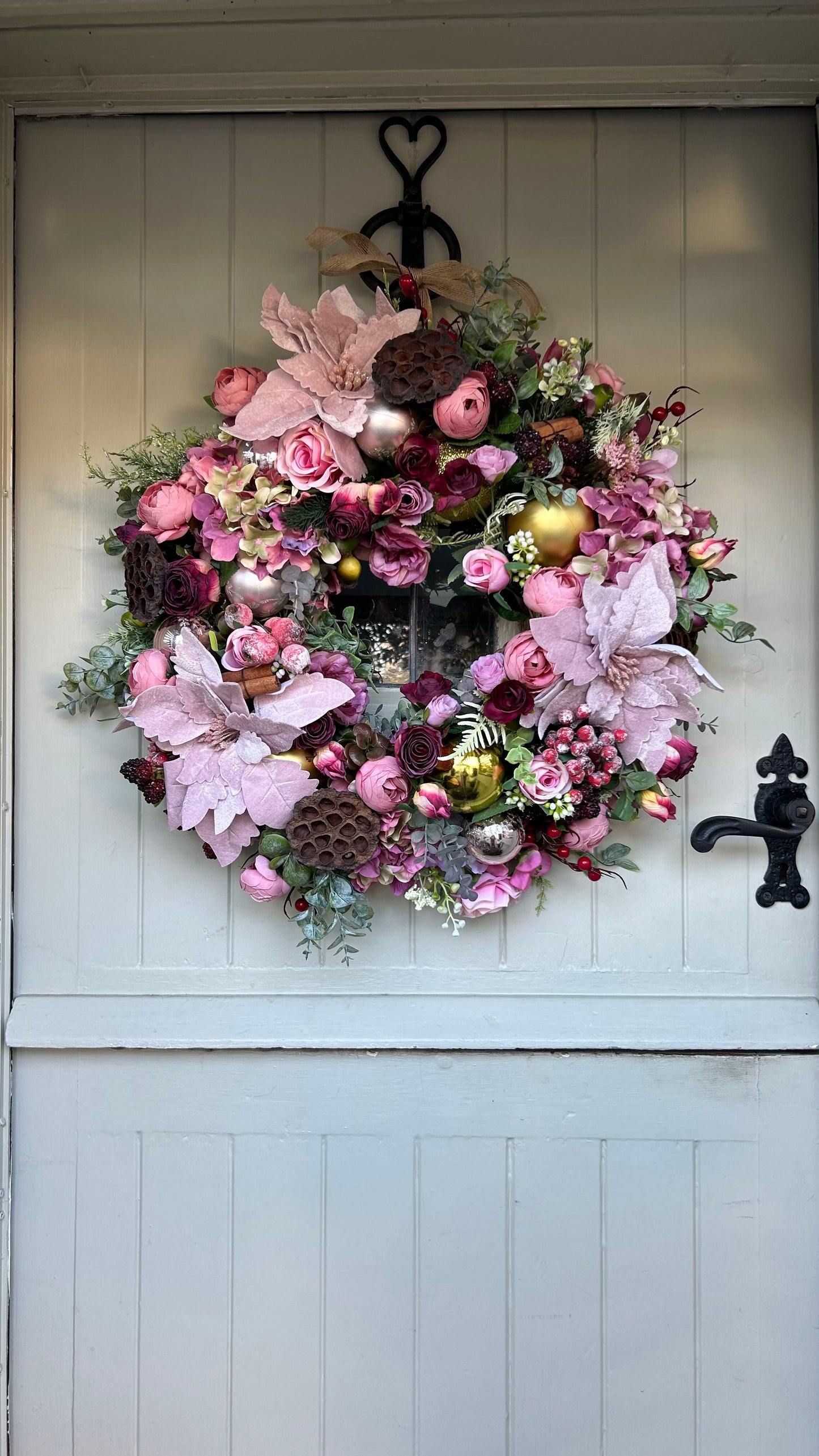 “LEILA” faux Christmas wreath