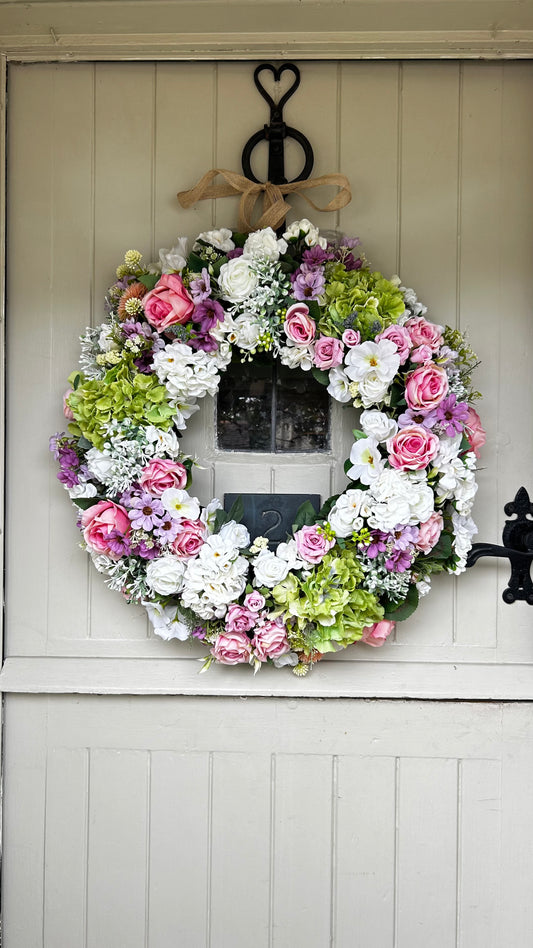 “LILLY”artificial wreath (FREE P&P)