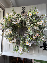 Load image into Gallery viewer, “CATHERINE” heart new for 2025 faux wreath (FREE P&amp;P
