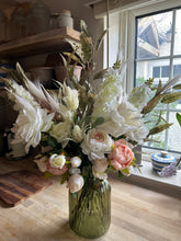 Load image into Gallery viewer, Ivory and soft pink Luxury bouquet ready to post
