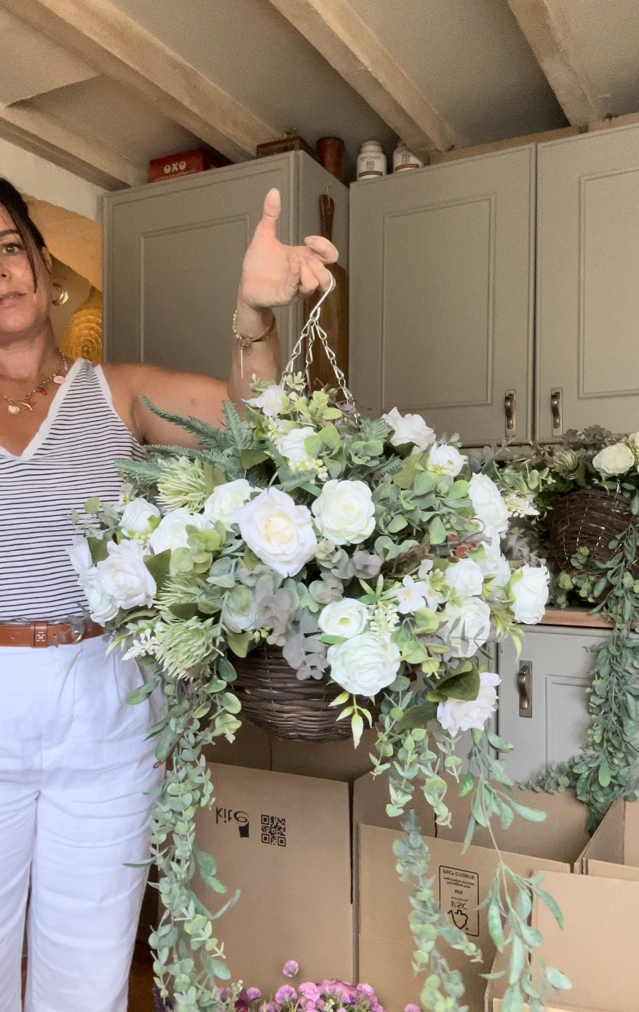 “TAYWELL“ Luxury artificial hanging basket (FREE P&P)