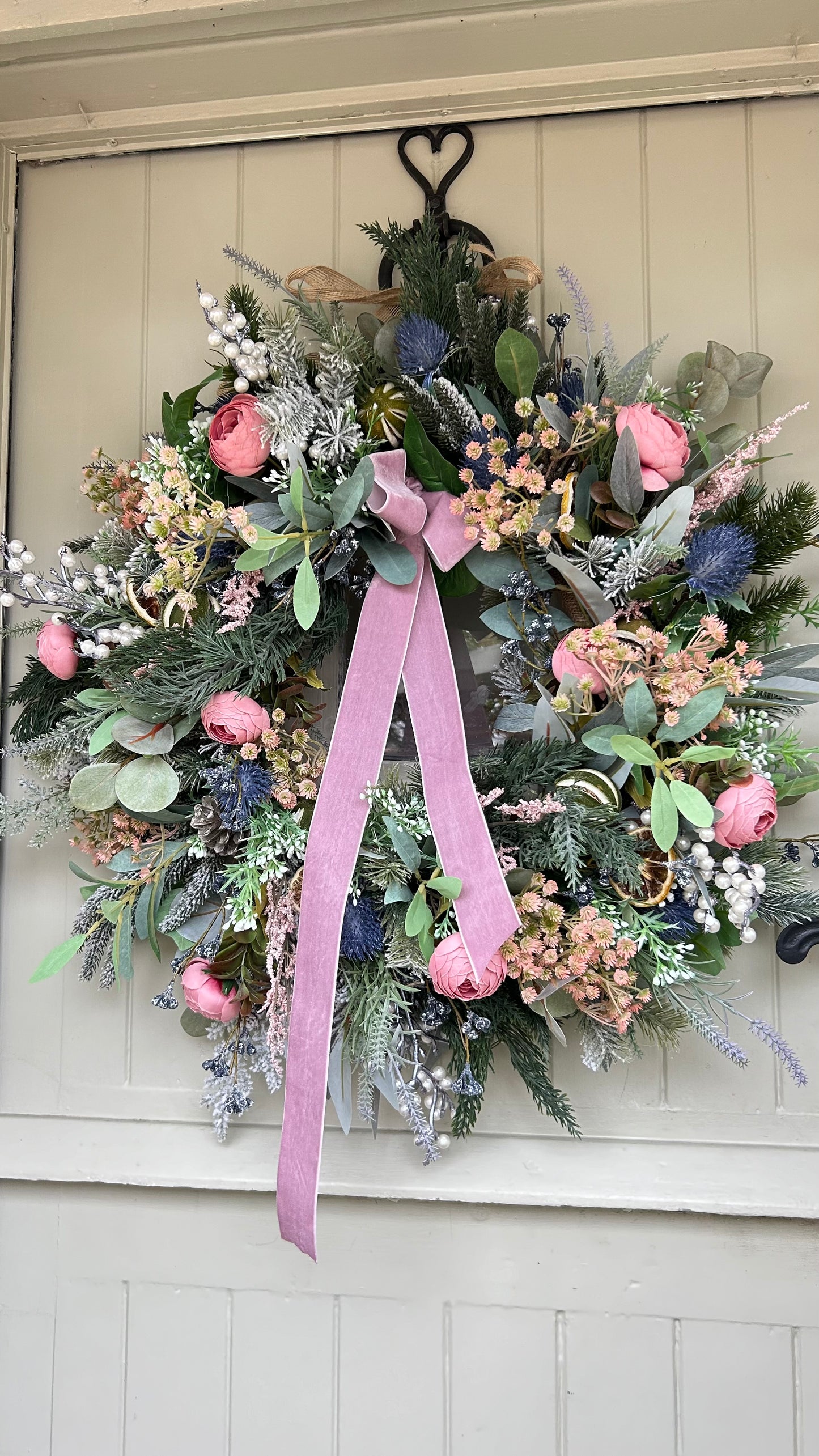 “ETHAL” faux Christmas wreath