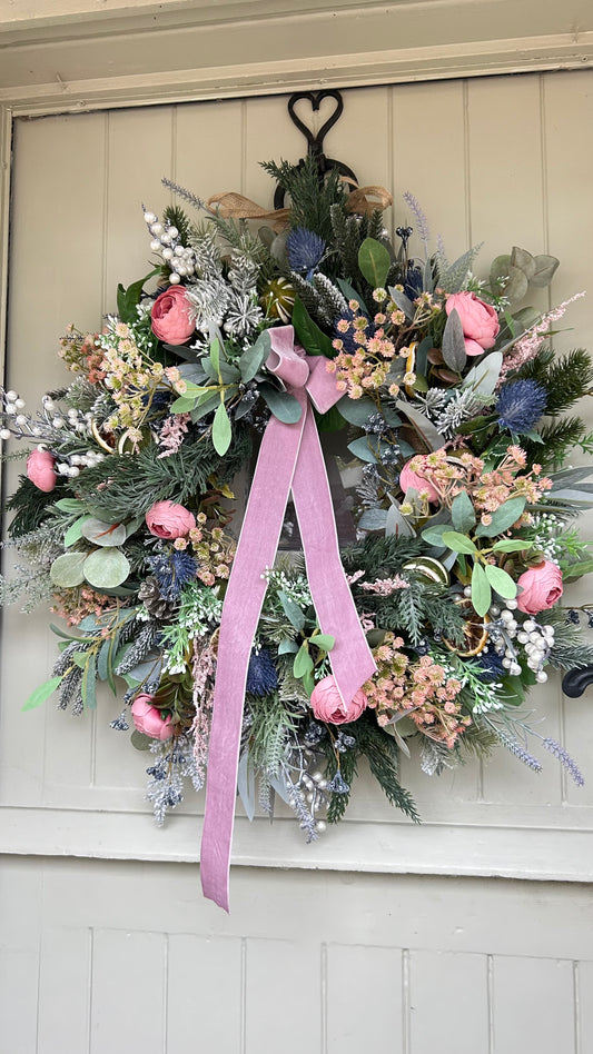 “ETHAL” faux Christmas wreath