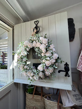 Load image into Gallery viewer, “CHELSEA” full bloom rose artificial wreath (FREE P&amp;P)
