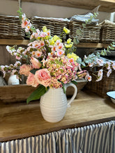 Load image into Gallery viewer, Rustic l Spring summer bouquet with jug vase &amp; free P&amp;P
