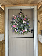 Load image into Gallery viewer, “BELL” spring/ summer faux wreath (FREE P&amp;P
