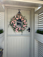 Load image into Gallery viewer, “POLLY” rose artificial wreath (FREE P&amp;P)
