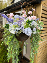 Load image into Gallery viewer, “BELL” Spring summer Luxury artificial hanging basket (FREE P&amp;P)
