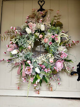 Load image into Gallery viewer, “FAIRY GARDEN” Jan delivery, new for 2025 faux wreath (FREE P&amp;P
