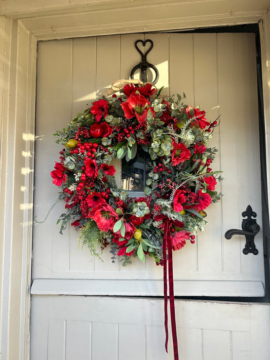 “HARMONE” limited edition winter artificial wreath (FREE P&P)