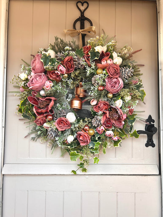 “SAFFRON” Christmas wreath (FREE P&P)