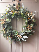 Load image into Gallery viewer, “COUNTRY STYLE CHRISTMAS” artificial wreath (FREE P&amp;P)
