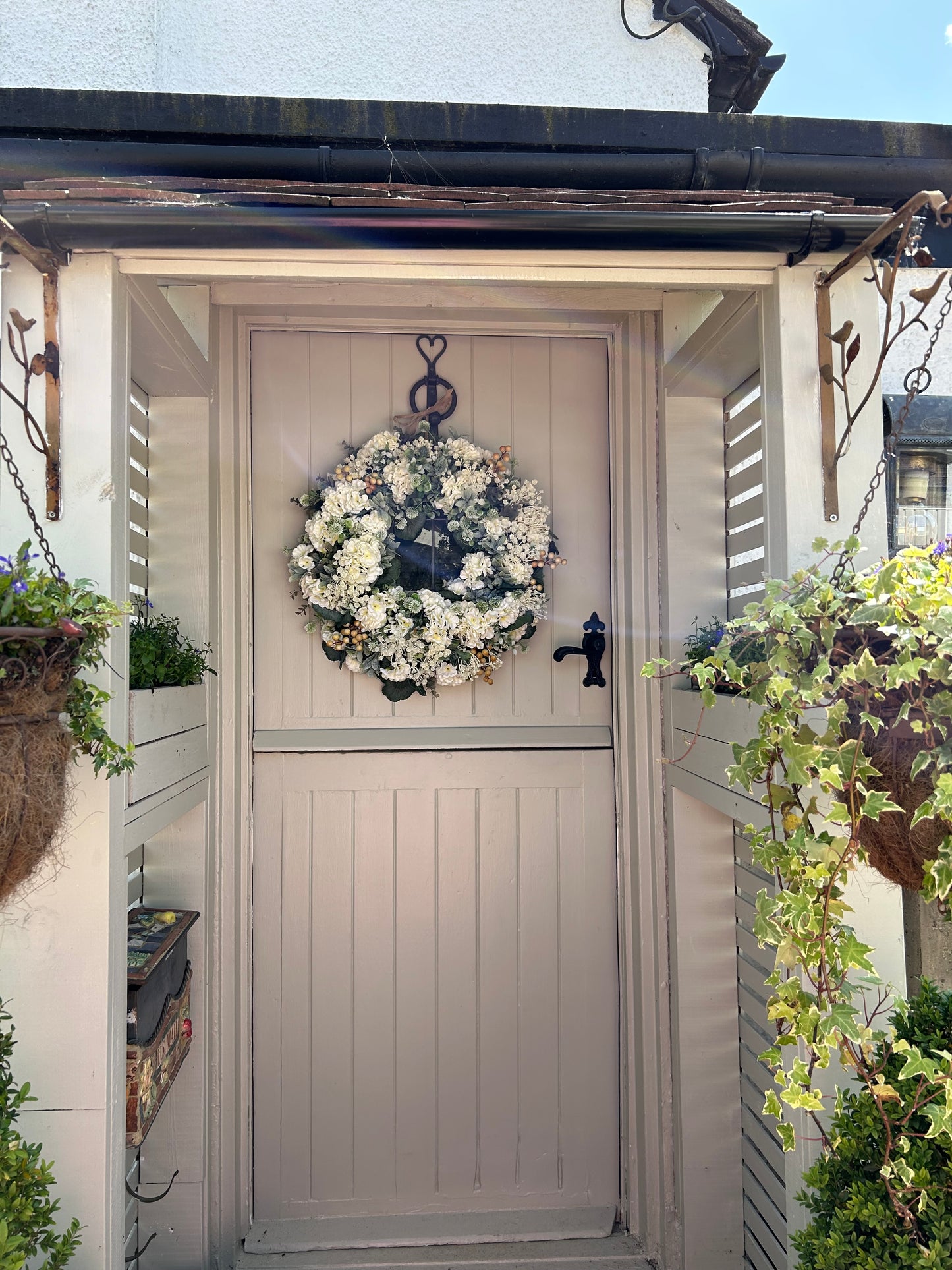 “MANDY” Summer artificial wreath (FREE P&P)