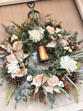 Load image into Gallery viewer, “CELINE” Christmas artificial wreath (FREE P&amp;P)
