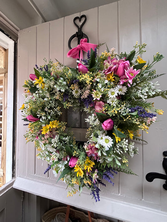 “SALLY” heart faux wreath (free P&P)