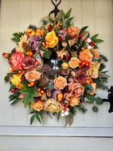 Load image into Gallery viewer, “CHLOE” autumn artificial wreath (FREE P&amp;P)
