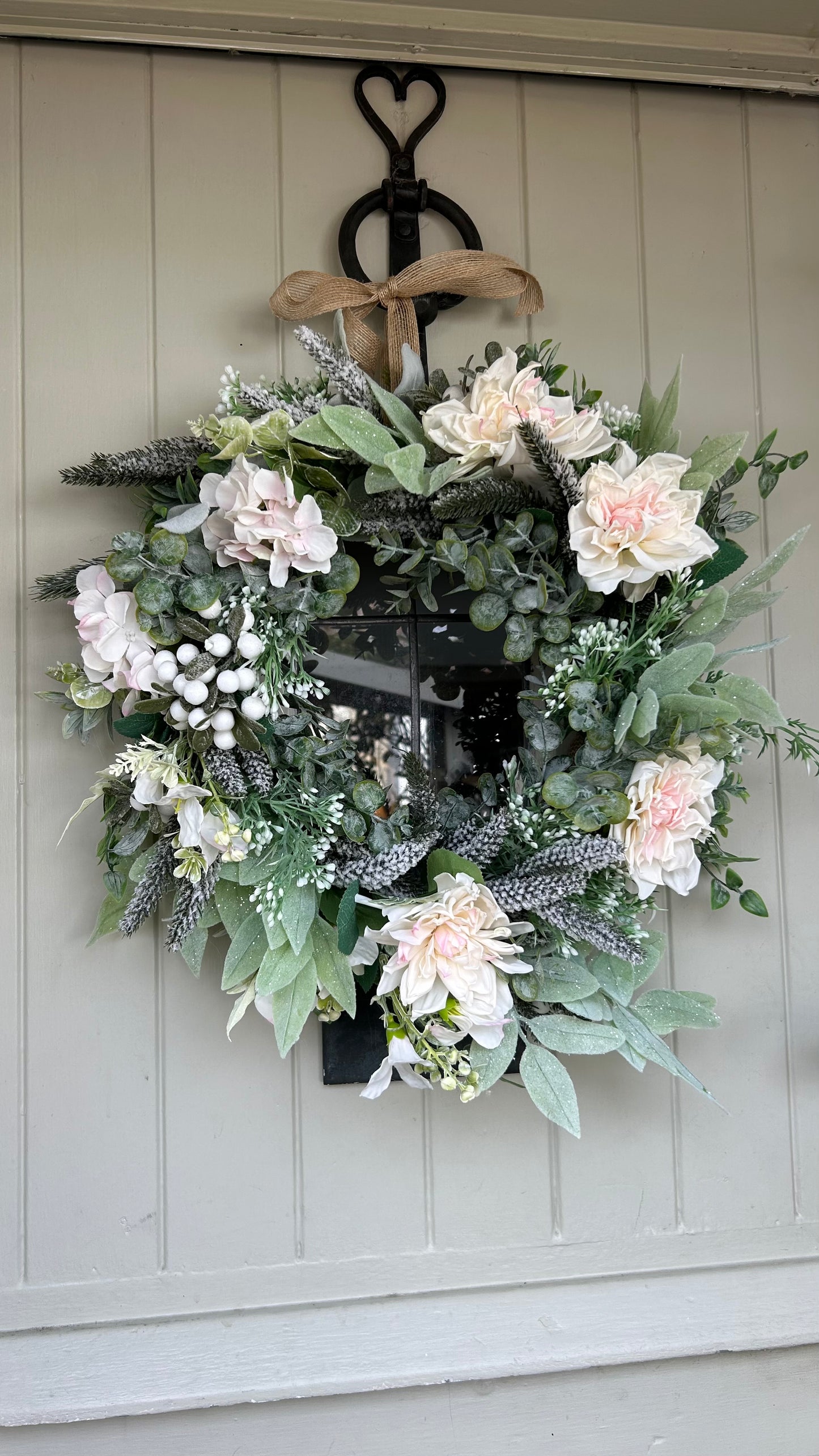 “MILLIE” faux Christmas wreath