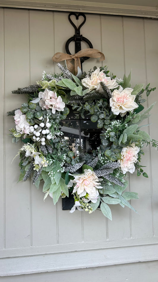 “MILLIE” faux Christmas wreath