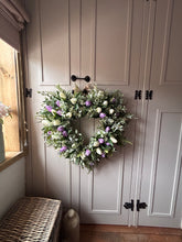 Load image into Gallery viewer, “GRACIE” lilac faux wreath (FREE P&amp;P
