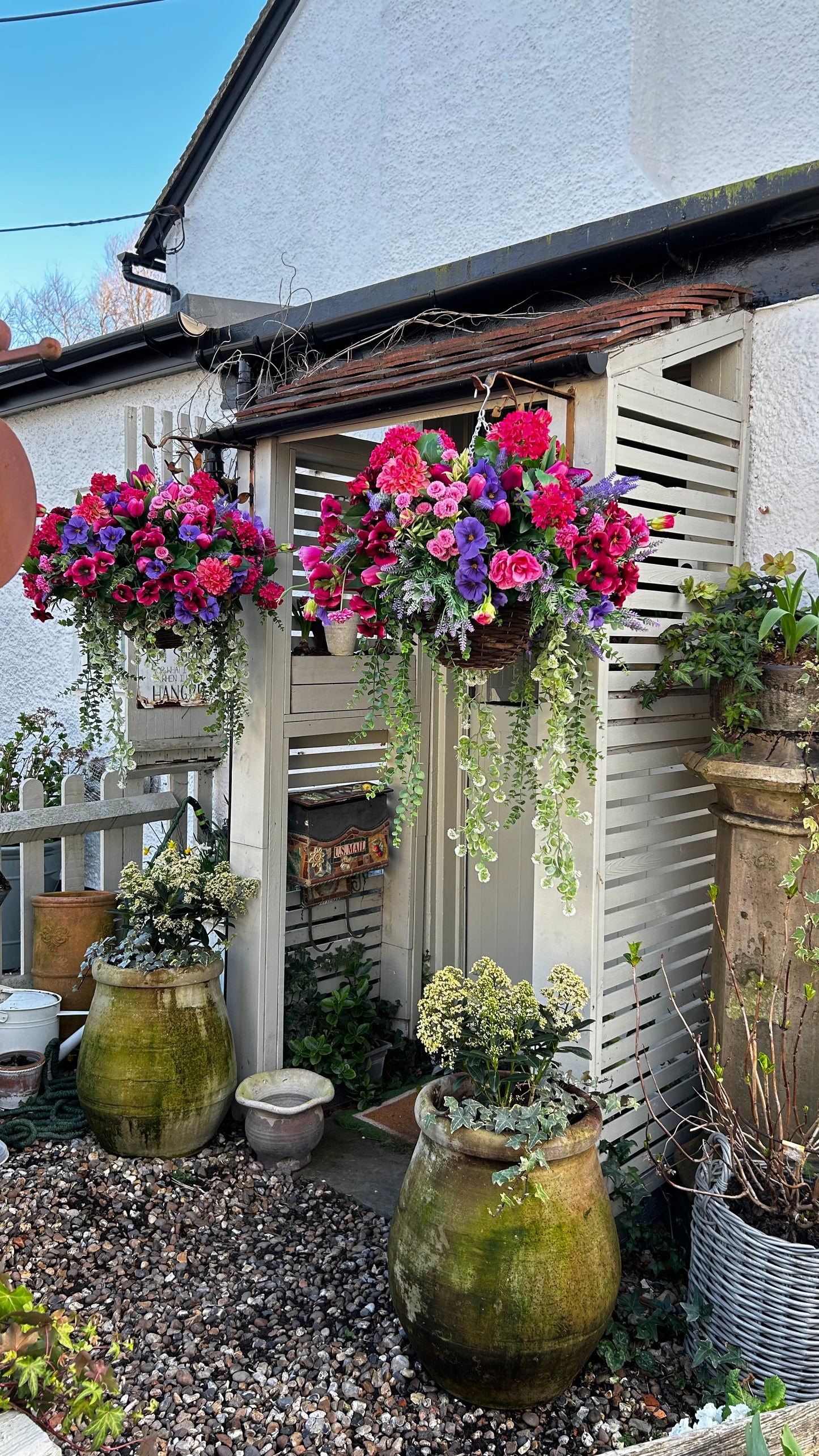 “ESTHER” Luxury artificial hanging basket (FREE P&P)